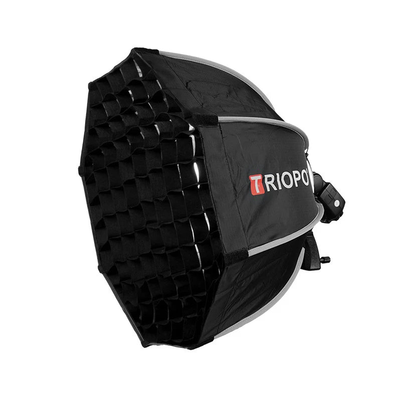 TRIOPO - Caja de Luz Octogonal Tipo Sombrilla KX de 65 cm, la Más Reciente, para Flash Godox AD200 V1, Accesorios para Estudio de Fotografía