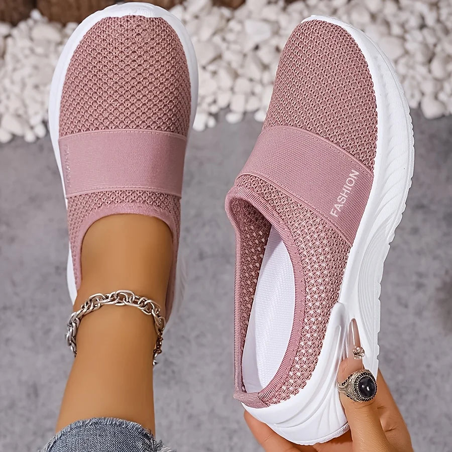 Zapatillas sin Cordones para Mujer - Tela Transpirable, Suela Ligera