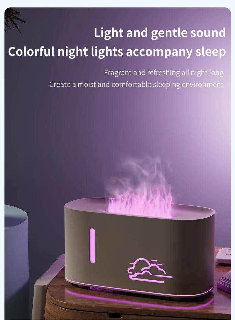 Máquina de Aromaterapia Llama de Nube