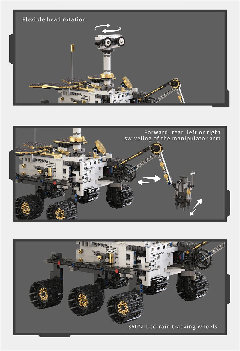 Bloques de construcción programables con brazo mecánico multieje, robot 5 en 1, juguetes de Control remoto, vástago interactivo, regalo de aprendizaje para niños