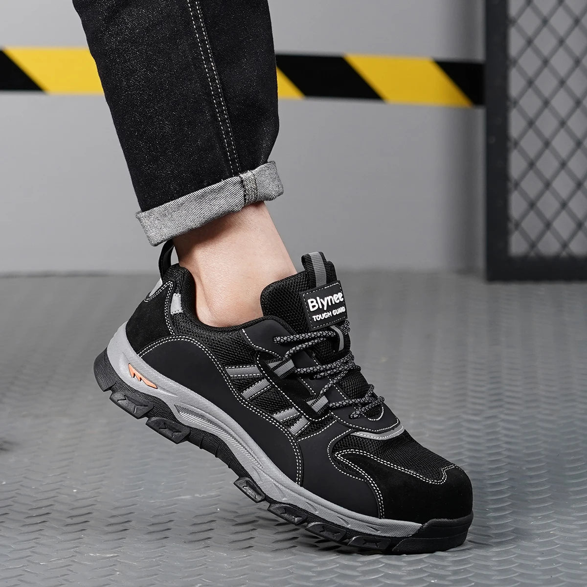 Botas de Seguridad Industriales Ligeras para Hombre, con Puntera de Acero, Antiaplastamiento, Calzado de Trabajo Protector