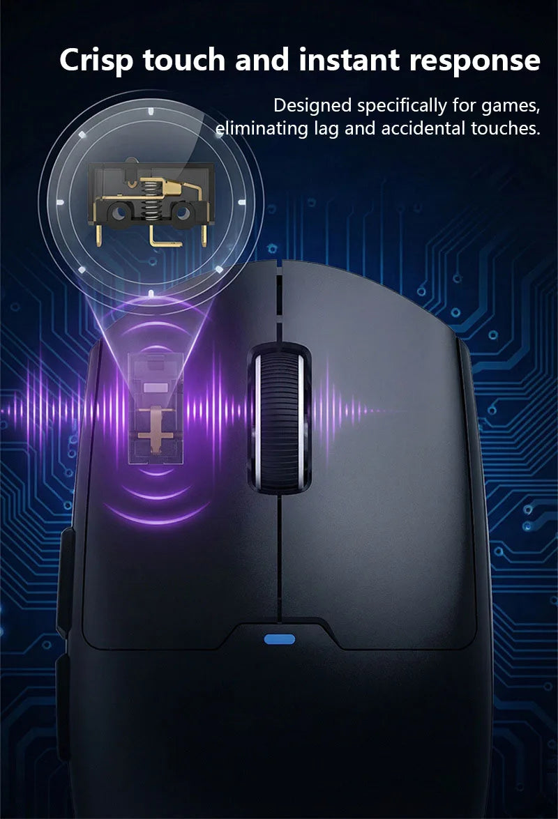 Ratón Xiaomi Bluetooth 2,4G, inalámbrico, de modo dual, recargable, ergonómico, para oficina, juegos, portátil, para iPad, PC, portátil, 2026