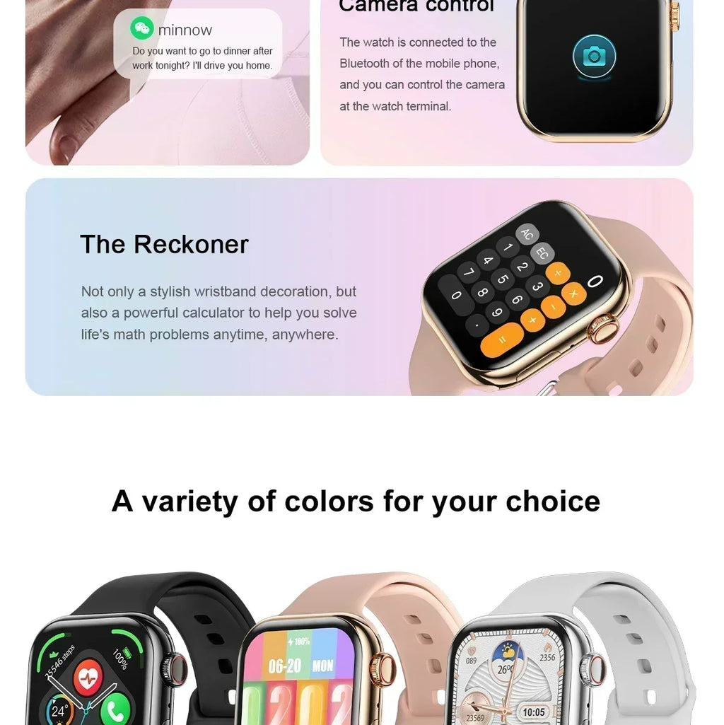 Reloj Inteligente para Mujer con Llamadas y Pantalla HD