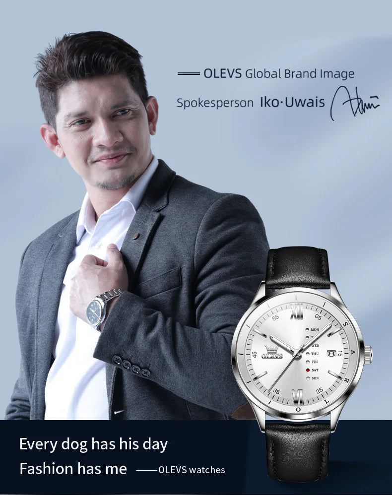 Reloj de Cuarzo OLEVS 2931 para Hombre con Movimiento Japonés