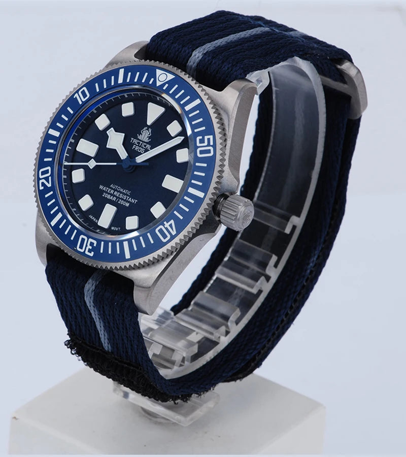 Reloj Mecánico Automático HEIMDALLR Titanio Buceo 200M Zafiro NH35