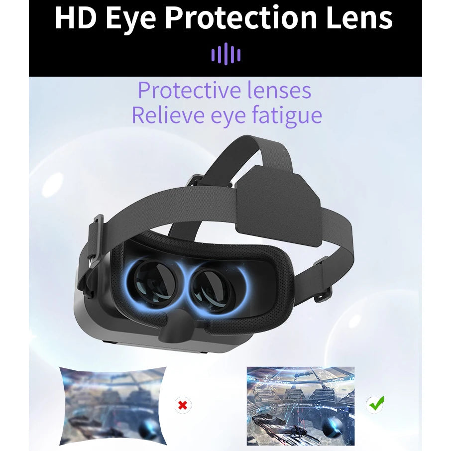 3D Viar teléfono realidad Virtual gafas VR auriculares casco dispositivos lentes inteligentes gafas teléfonos inteligentes teléfono móvil Hedset juegos móviles
