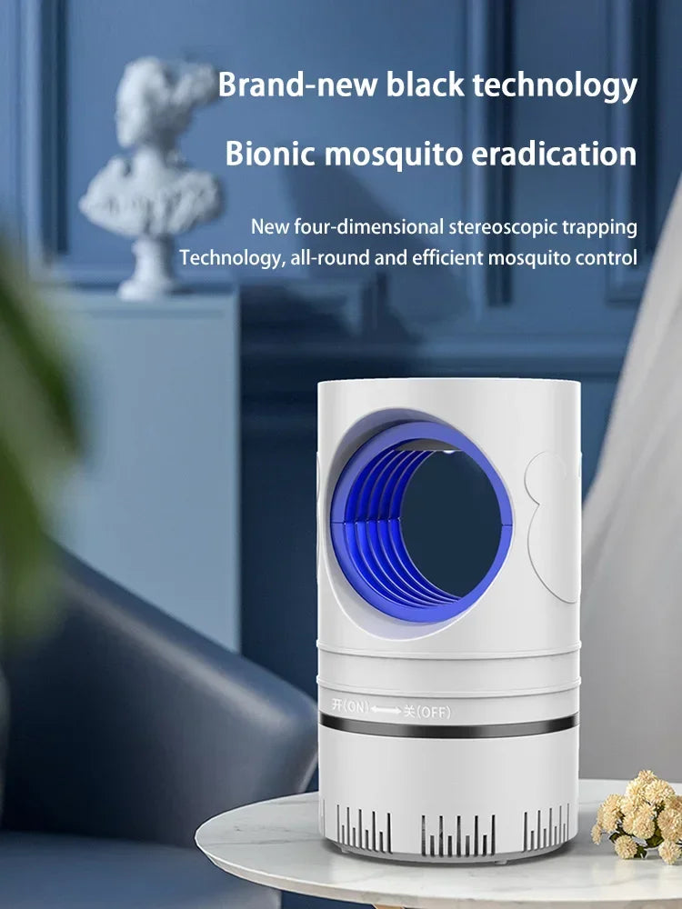 Nueva Lámpara Eléctrica para Matar Mosquitos e Insectos, Lámpara LED con Trampa de Luz, Lámpara para Control de Plagas, Lámpara para Matar Moscas e Insectos con Adaptador de Corriente USB