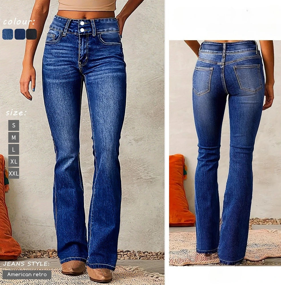 Pantalones de Mezclilla Elástica para Mujer