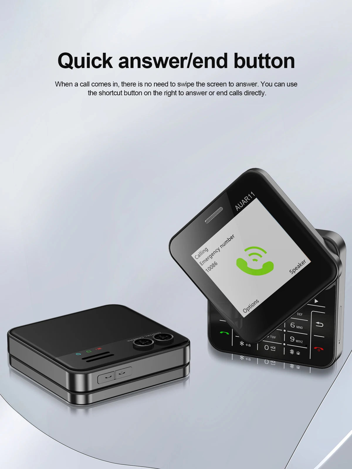 Teléfono SERVO AUAR11 Dual SIM 2G GSM Pantalla Giratoria 2.4"