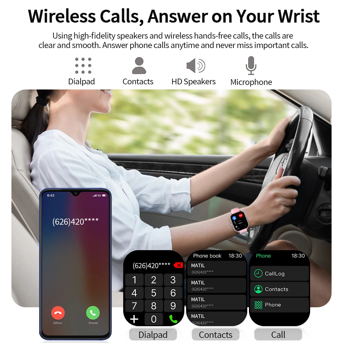 SIMSONLAB Reloj Inteligente Fitness Tracker