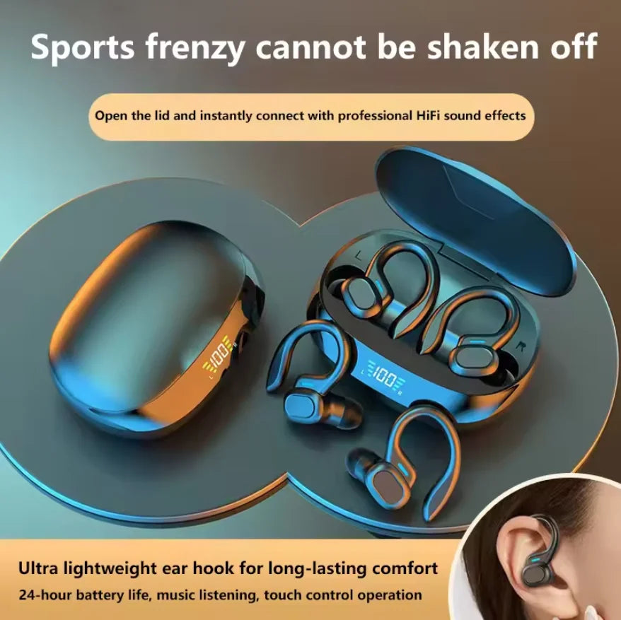 SP16 Auriculares Deportivos Bluetooth con Gancho de Oreja