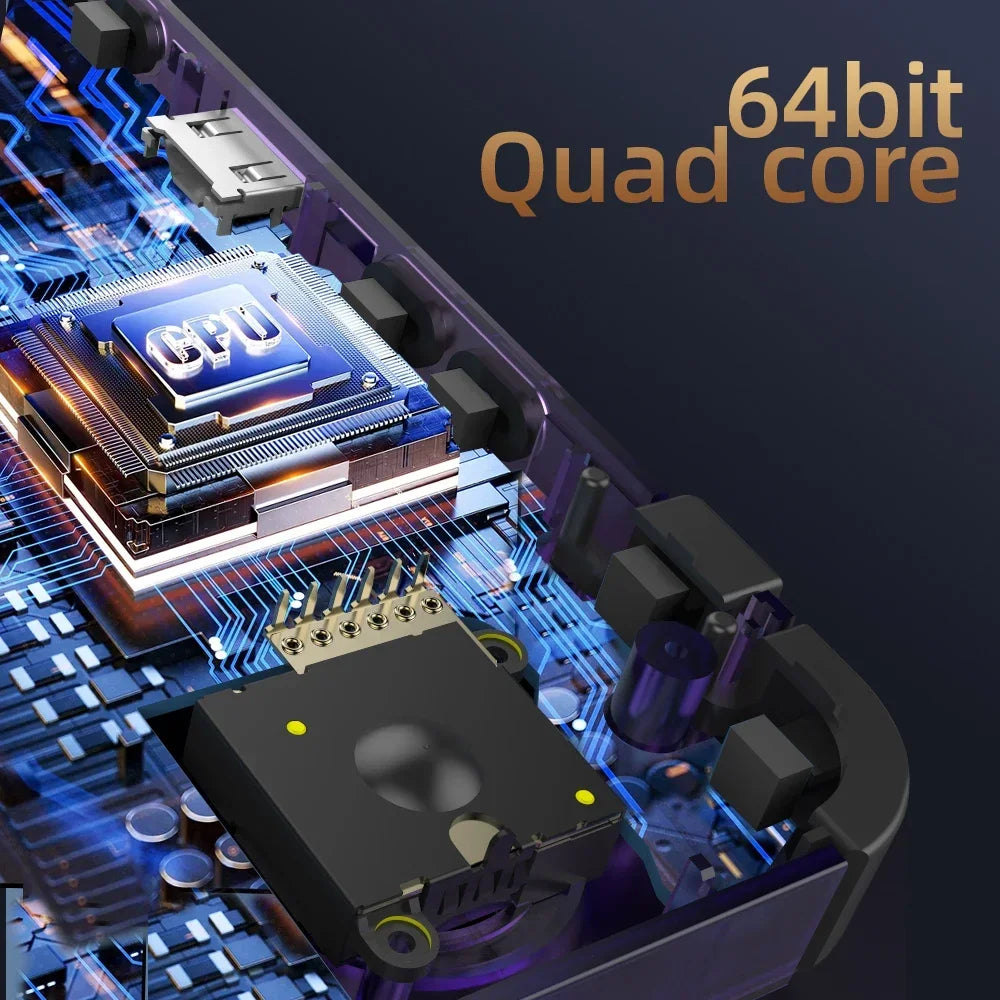Consola de Videojuegos Portátil R36H, Pantalla IPS de 3.5 Pulgadas, 64G o 128GB