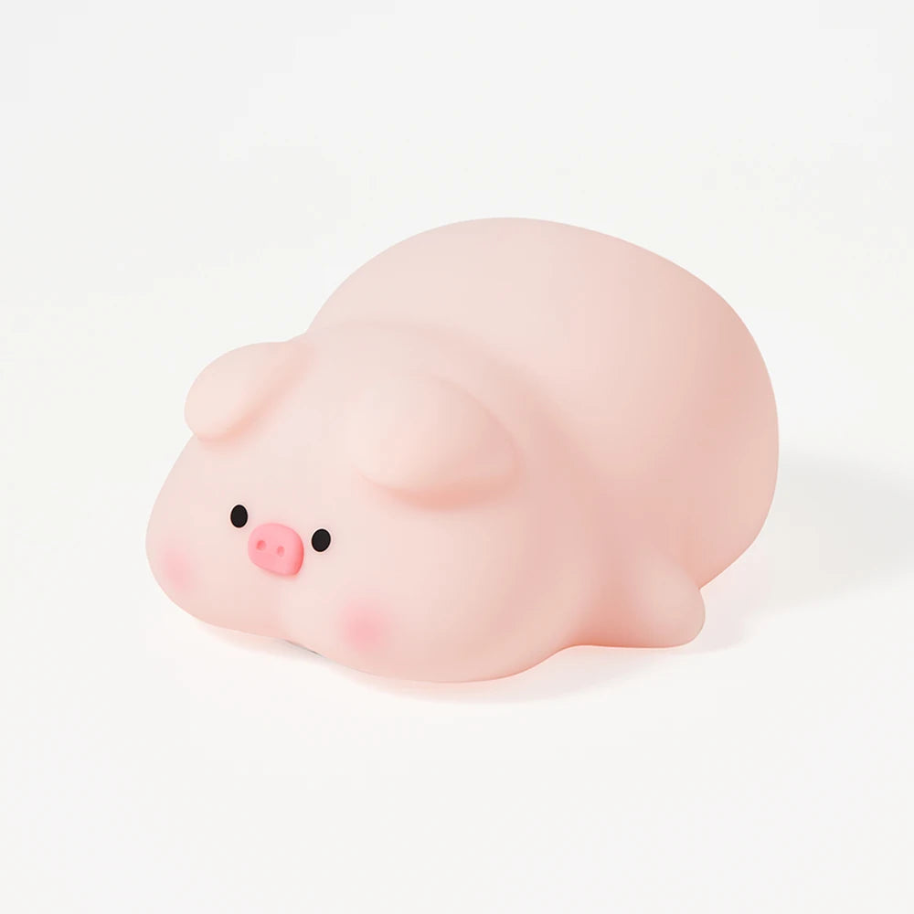 Lámpara Nocturna Cerdito Rosa Silicona LED USB