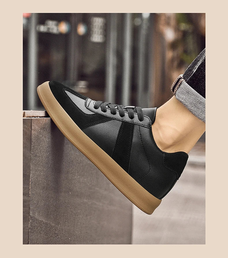 Zapatos invisibles con aumento de altura, zapatos de entrenamiento moral de 8cm, zapatillas informales transpirables de verano con aumento de altura interior para hombre, zapatos Forrest Gump versátiles Retro de cuero genuin