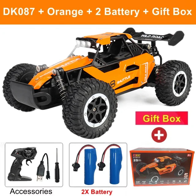 Coche RC 1:16 con Luces LED, Todoterreno, Vehículo de Escalada