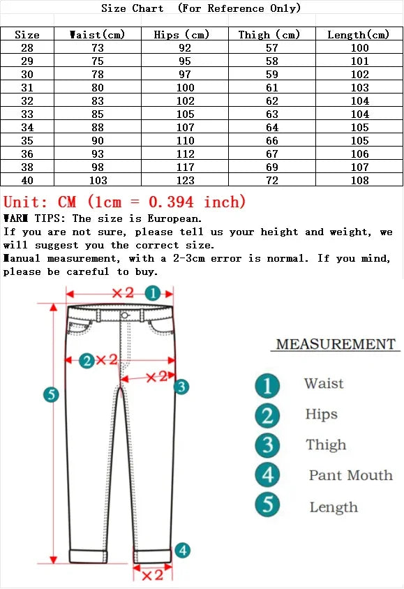 Pantalones Vaqueros Rectos para Hombre, Ajustados Elásticos, Negocios