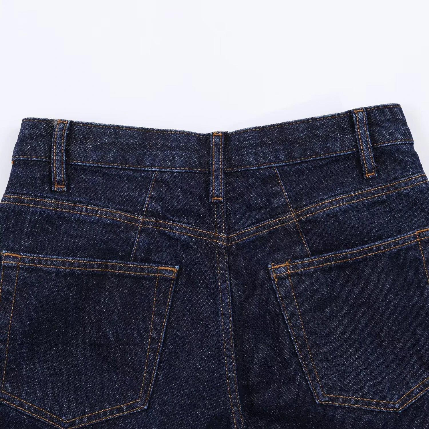 Pantalones Vaqueros en Forma de Cubo de Cintura Alta para Mujer