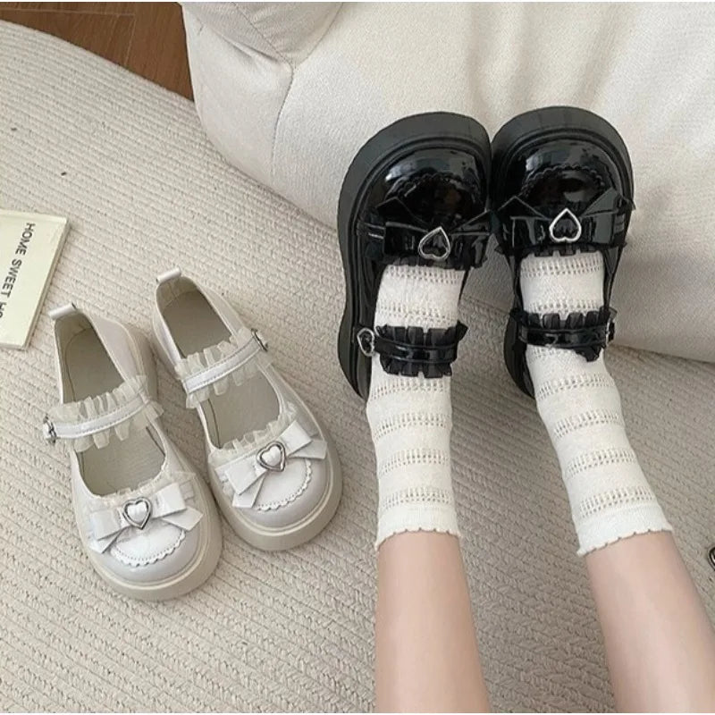 Zapatos Mary Jane con Plataforma y Hebilla para Mujer