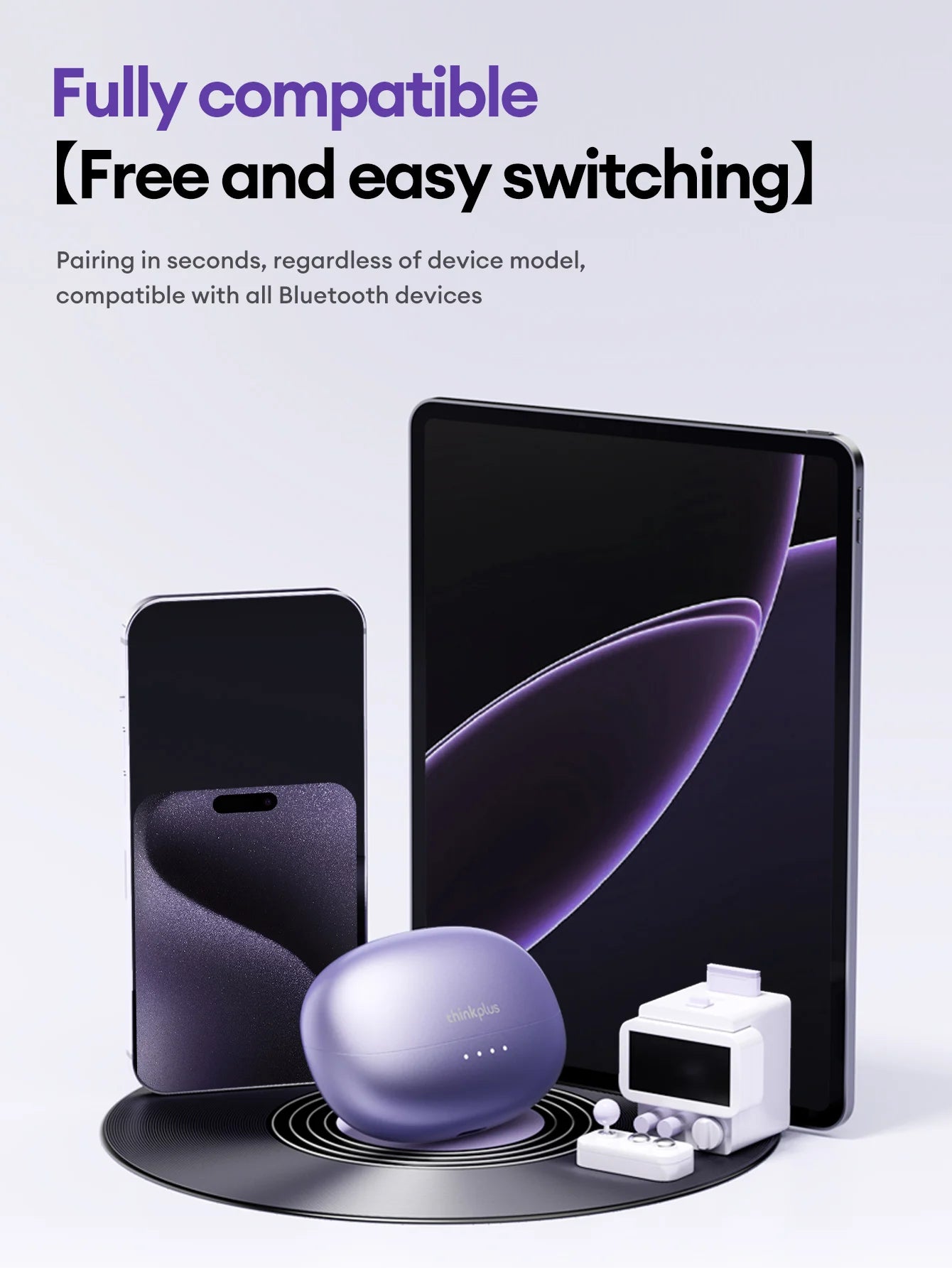 Lenovo LK6 Auriculares Bluetooth 5.4 con Clip