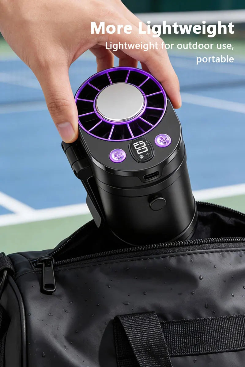 Ventilador de Cintura Portátil con Clip para Deportes y Viajes