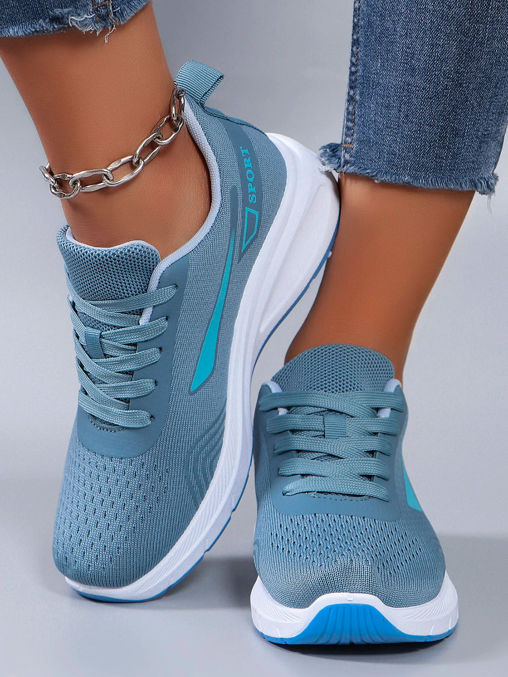 Nuevos zapatos deportivos de primavera para mujer, zapatos deportivos informales a la moda, transpirables, ligeros, antideslizantes, resistentes al desgaste, zapatos planos