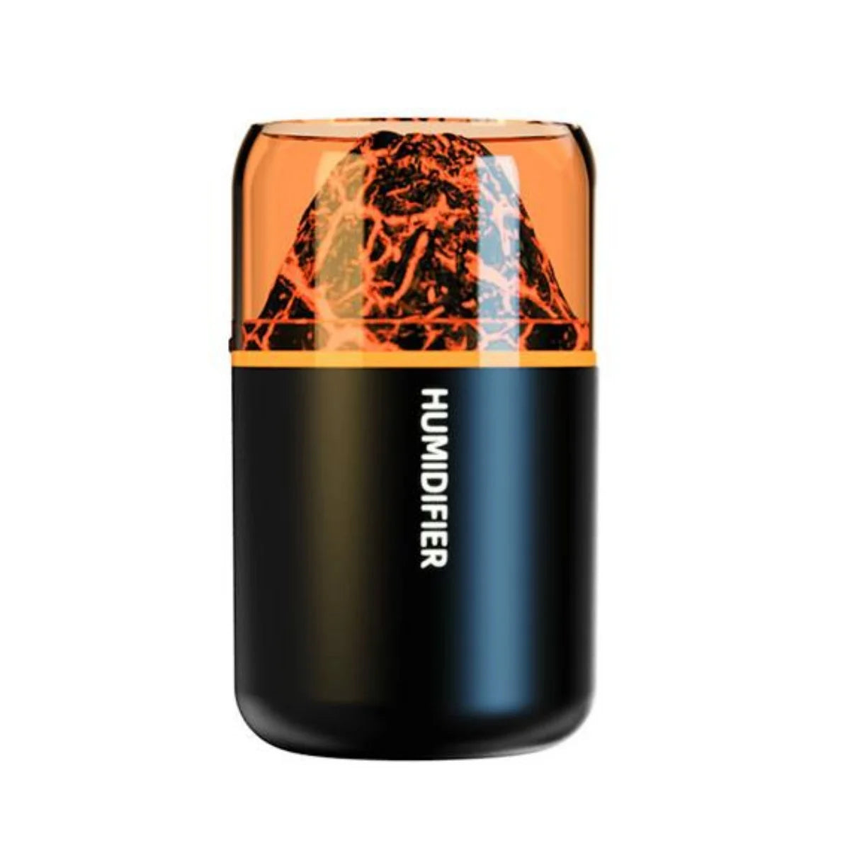 Mini humidificador volcán USB 180 ml, difusor de aromas con luz de colores para hogar y auto