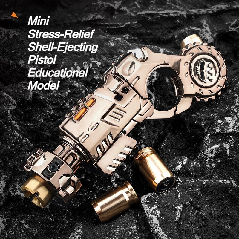 Juego de pistola de juguete de aleación expulsión de concha, juguete sensorial para aliviar el estrés, Mini tope de dedo, dispositivo de escritorio EDC, regalo para niños adolescentes