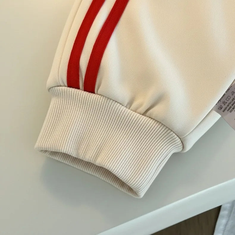 Chándal informal con estampado de Paw Patrol para niña, sudaderas con capucha y pantalones largos con cuello redondo, conjunto de pantalones a rayas laterales de dos piezas para niño 2026