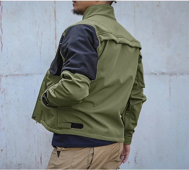 Chaqueta Táctica Shark para Hombre — Polar, Impermeable, Cortavientos