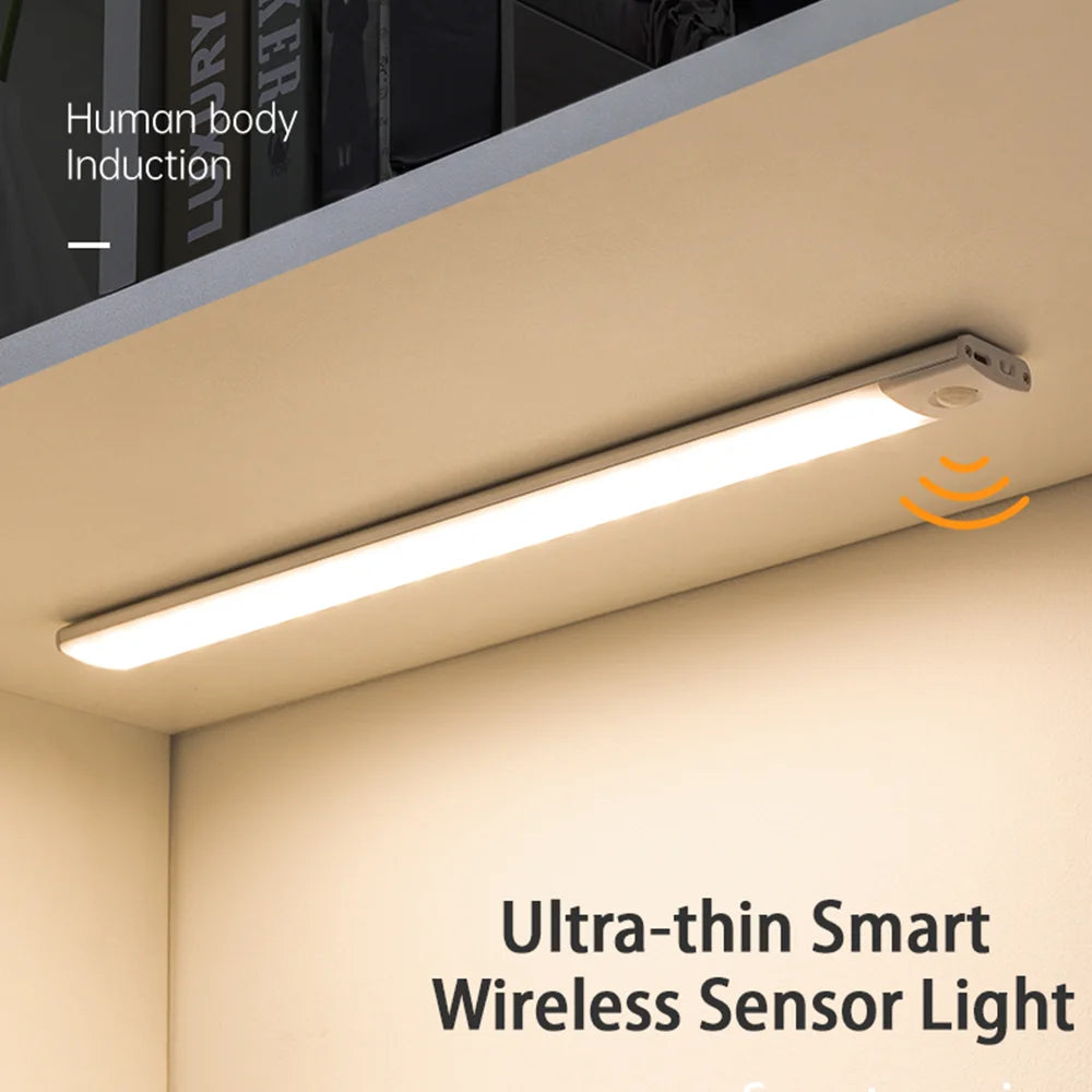 Luz Nocturna LED USB con Sensor para Gabinete