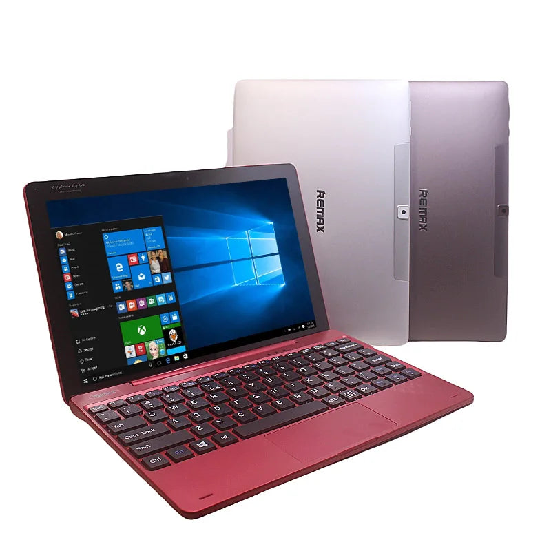 Tableta Remax-101 de 10.1 Pulgadas con Windows 10 de 64 Bits, CPU Intel Z8350, 2 GB de RAM DDR, 32 GB de ROM, Pantalla IPS de 1280 x 800 y Teclado Desmontable