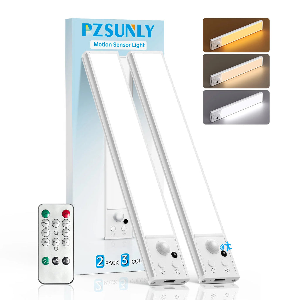 Luz LED con Sensor y Control Remoto para Gabinete