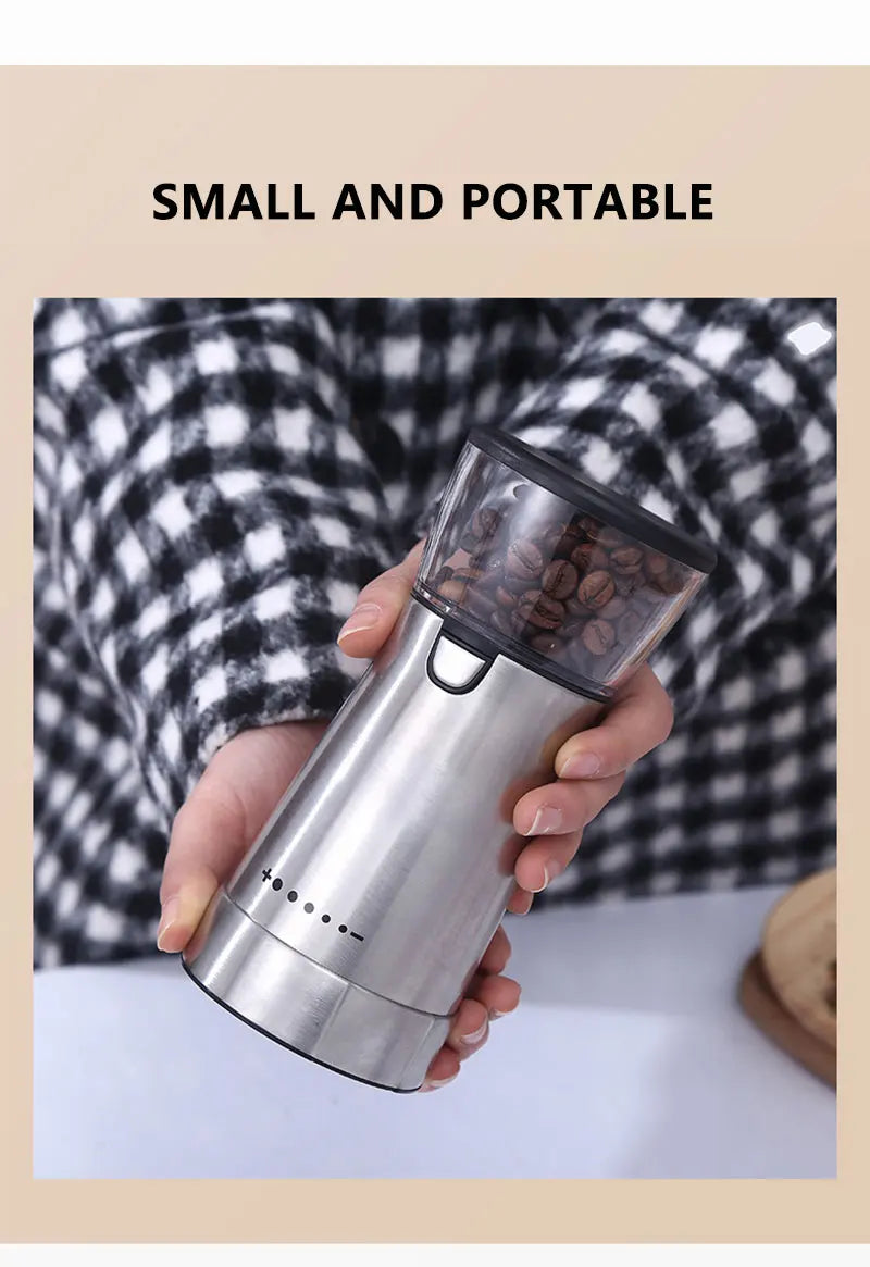 Molinillo de Café Manual Acero Inoxidable USB