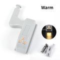 Luz LED para armario, lámpara con bisagra interior, luces universales con Sensor para puerta de armario, dormitorio, armario, cocina, luz nocturna