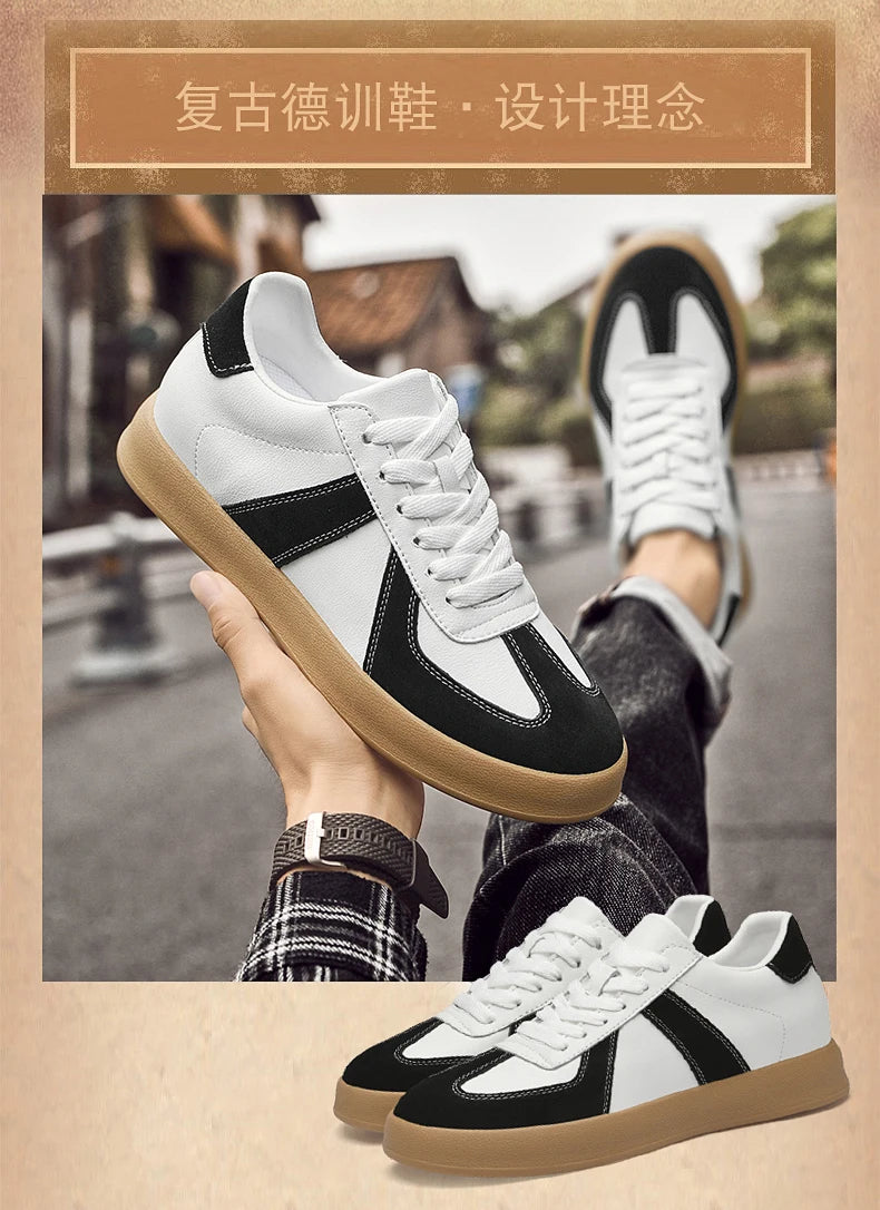 Zapatos invisibles con aumento de altura, zapatos de entrenamiento moral de 8cm, zapatillas informales transpirables de verano con aumento de altura interior para hombre, zapatos Forrest Gump versátiles Retro de cuero genuin