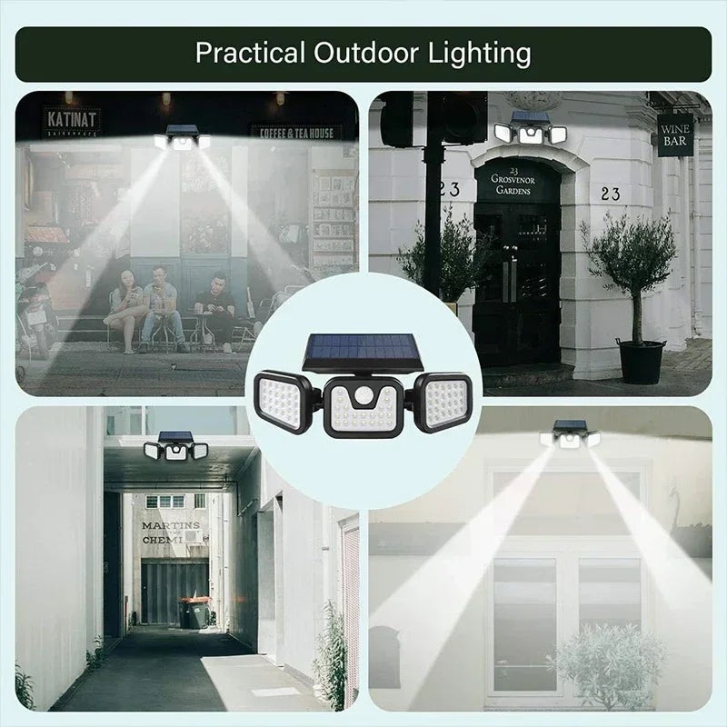 Luces Solares con Sensor de Movimiento para Exterior