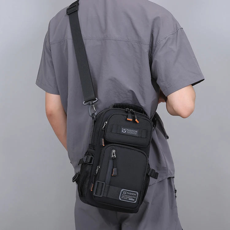 Bolso Bandolera Funcional y Moderno - Bolso de Pecho, de un Solo Hombro, Correa Ajustable, Perfecto para Viajes y Uso Diario