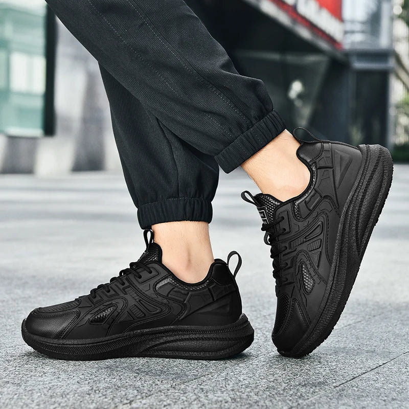 Zapatos de Chef de Hotel para las cuatro estaciones, transpirables, ligeros, antideslizantes, impermeables, a prueba de aceite, zapatos de trabajo de cocina, calzado deportivo informal para exteriores para hombre