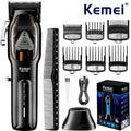 Cortadora de Pelo Kemei KM-1763, 9000 RPM Recargable