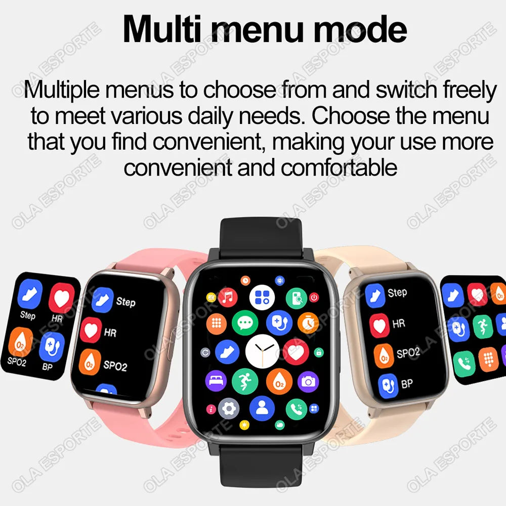 2025 reloj inteligente hombres mujeres GPS HD pantalla táctil Monitor de presión arterial relojes deportivos Bluetooth llamada Fitness reloj inteligente Digital