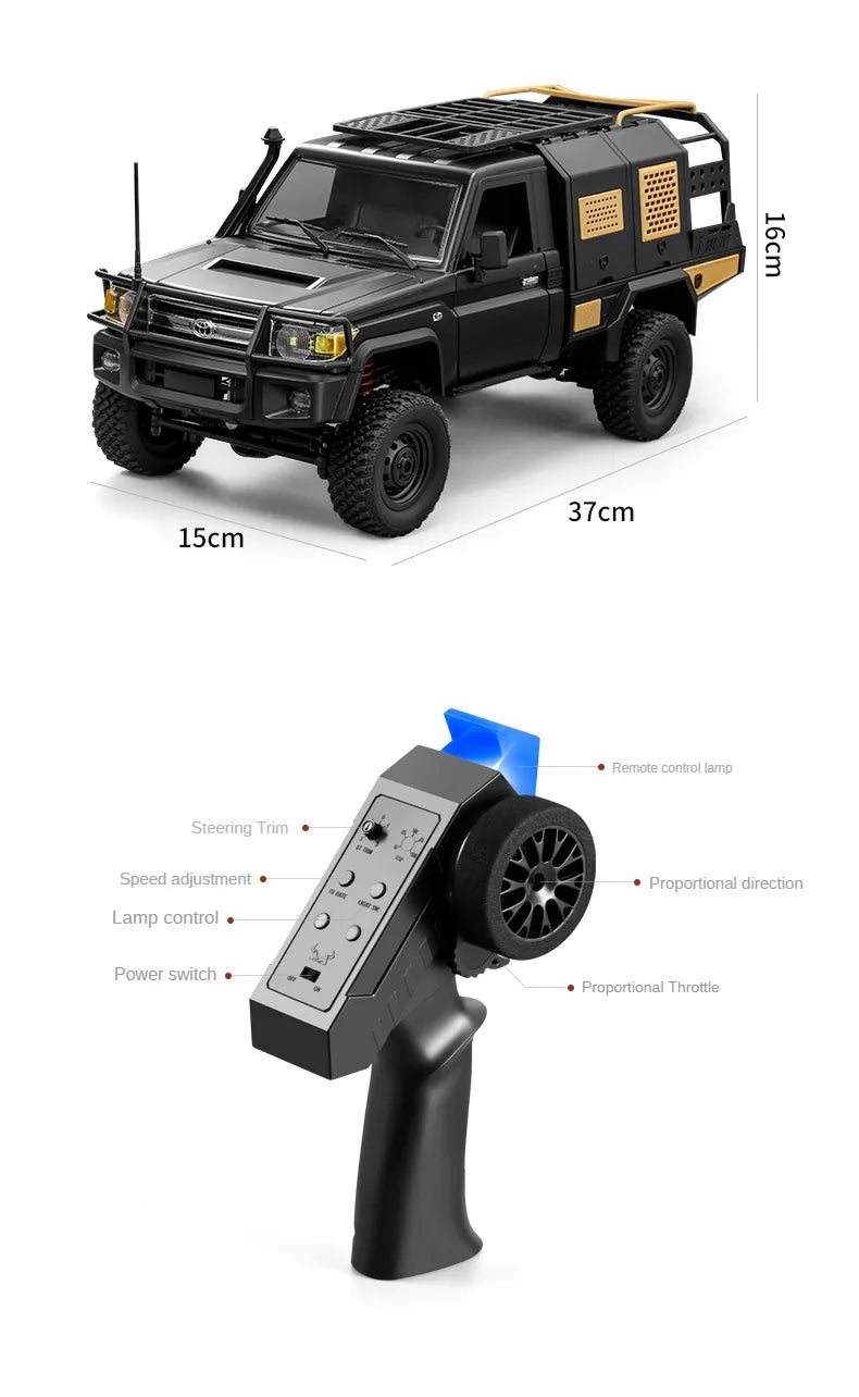 ZWN MN82 MN82S LC79 1/12 camioneta corta RC a escala completa 4WD Control remoto escalada todoterreno coche juguetes para niños regalos de navidad