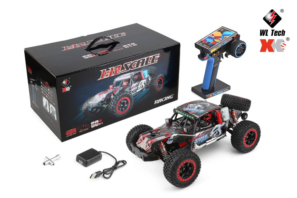 WLtoys 1/12 Autos RC 124017 124007 124016 124020 2.4G de Alta Velocidad   Coche de Carreras a Control Remoto sin Escobillas 4WD 75km/h, Juguete para Niños, Regalo