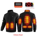 Chaqueta Calefaccionada de 8 Zonas para Hombre y Mujer, Lana Polar