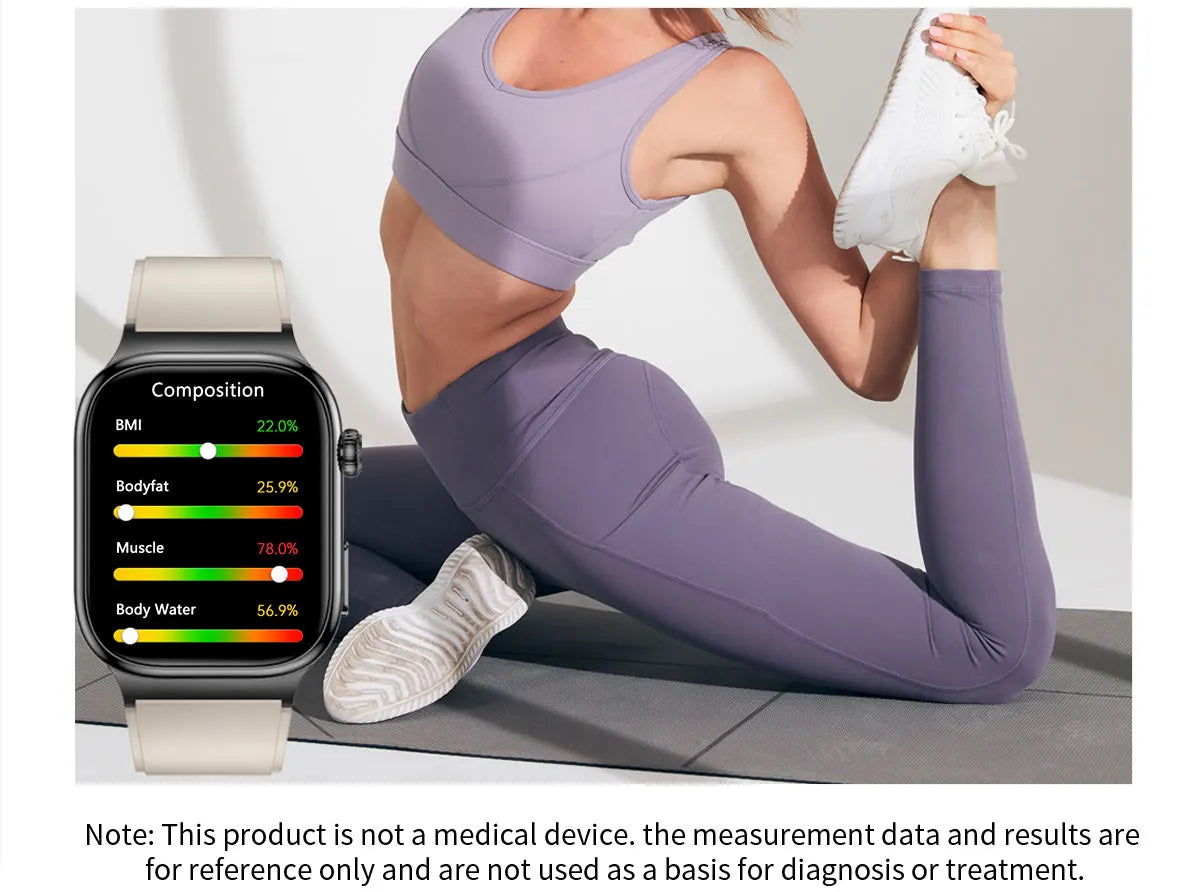 Reloj Inteligente Salud Grasa Corporal ECG