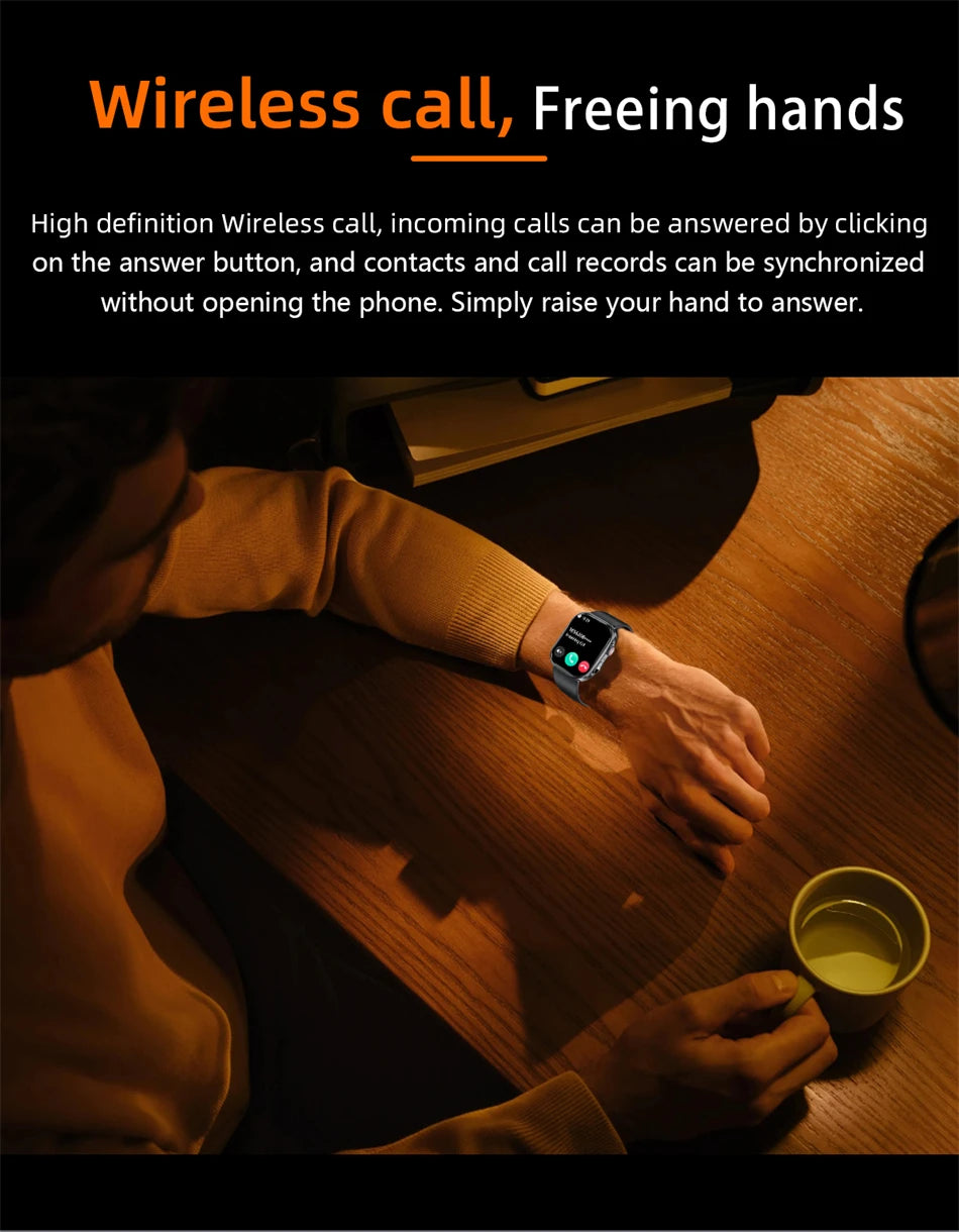 Smartwatch LIGE para mujer y hombre, pantalla 2,01", IP68, llamadas Bluetooth