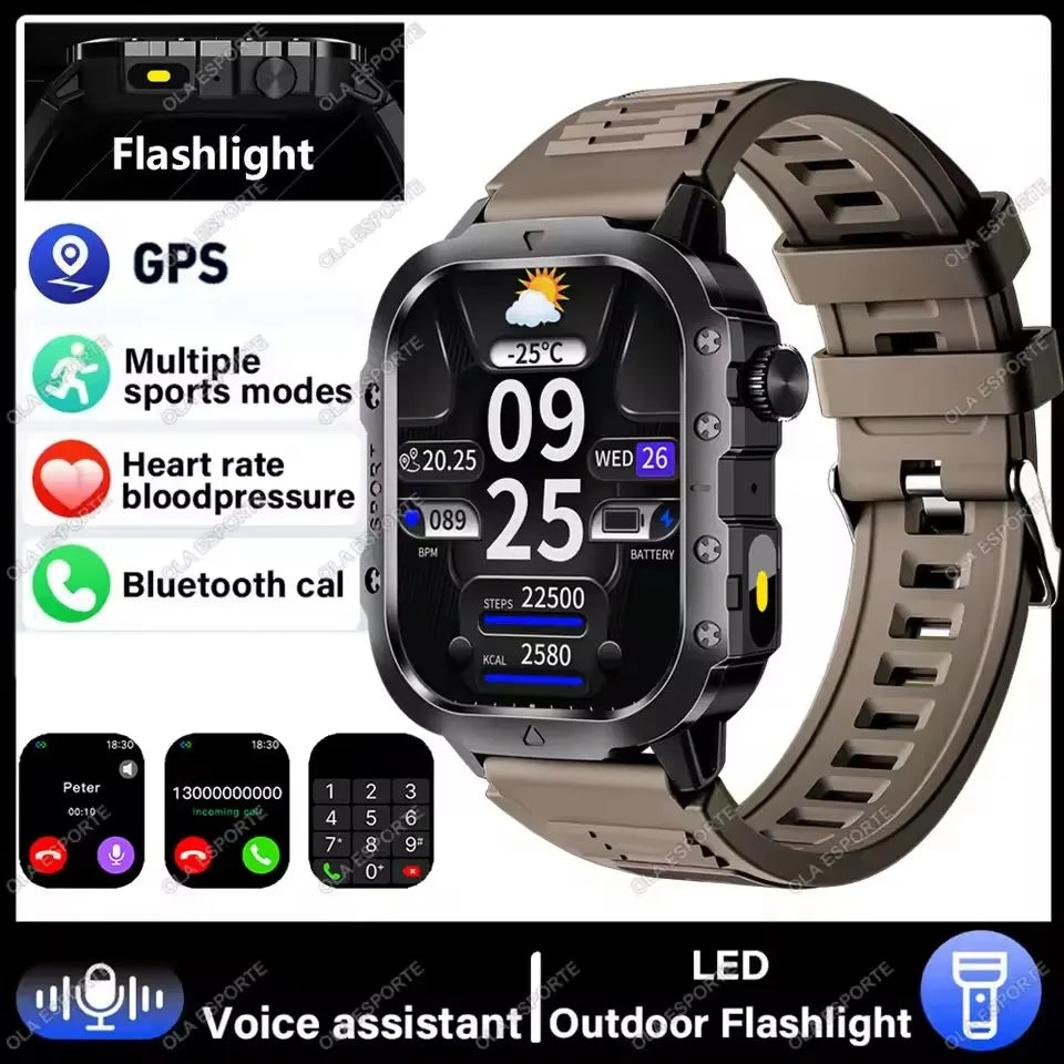 SmartWatch 2025 con GPS Bluetooth y monitor de salud