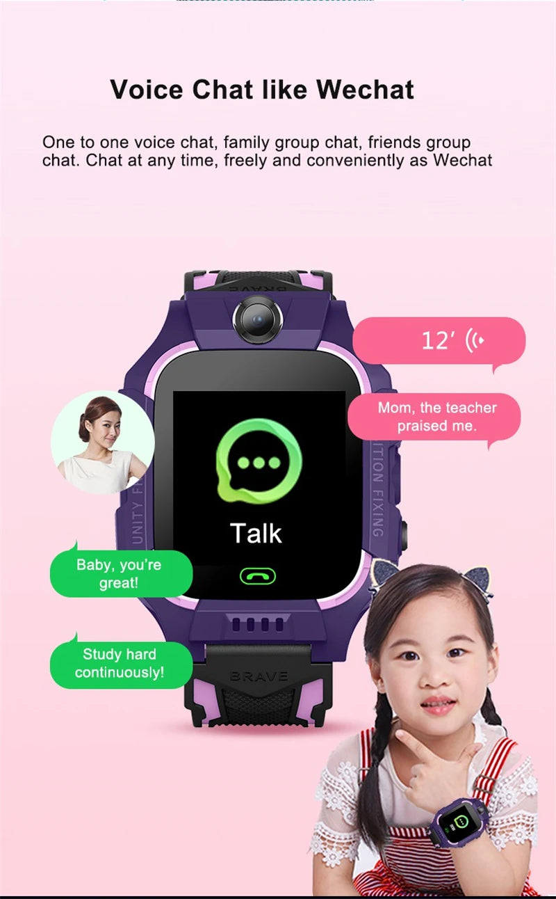 Reloj inteligente para niños, tarjeta Sim 4g, rastreador SOS, llamada, teléfono, cámara, Chat de voz, foto, reloj inteligente para niños, cámara, regalos de cumpleaños para niños y niñas