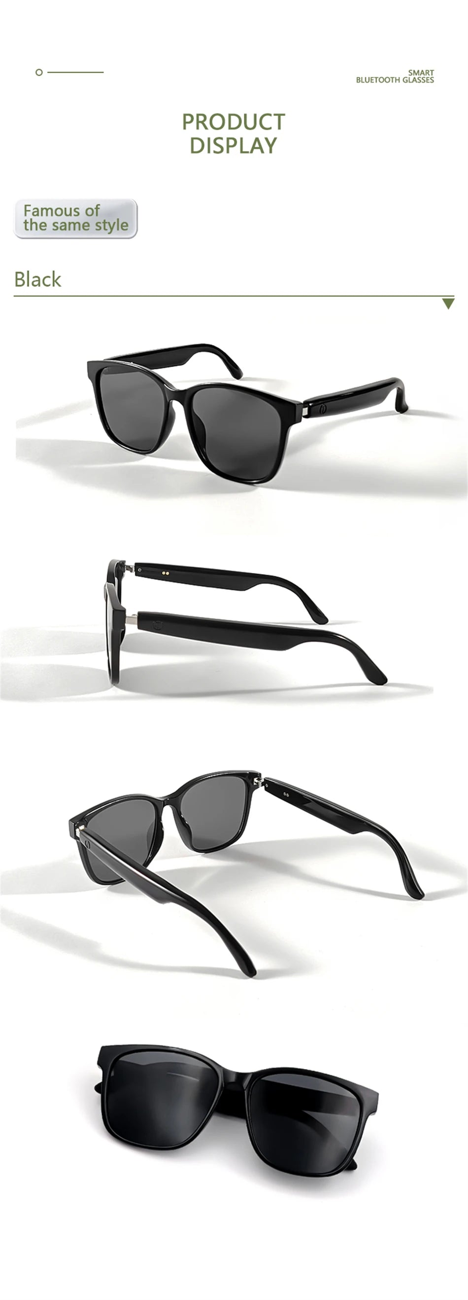 Gafas Inteligentes Bluetooth con Navegación y Música