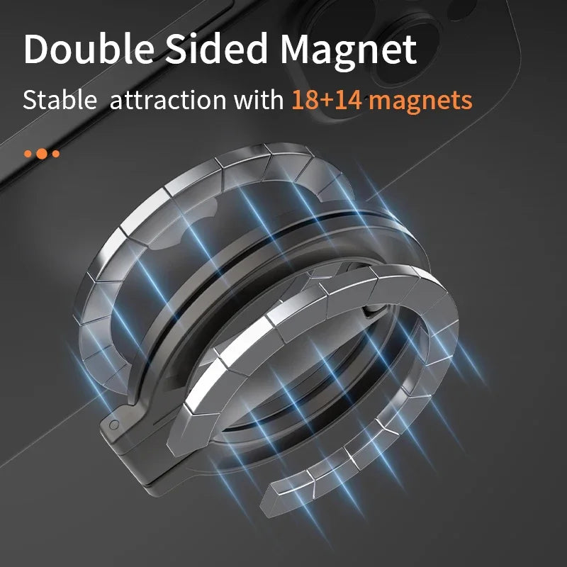 Soporte Magnético Universal Plegable de Doble Cara para Teléfono, Compatible con Magsafe, para Gimnasio, Caminadora, Coche, Soporte Plegable para Smartphone