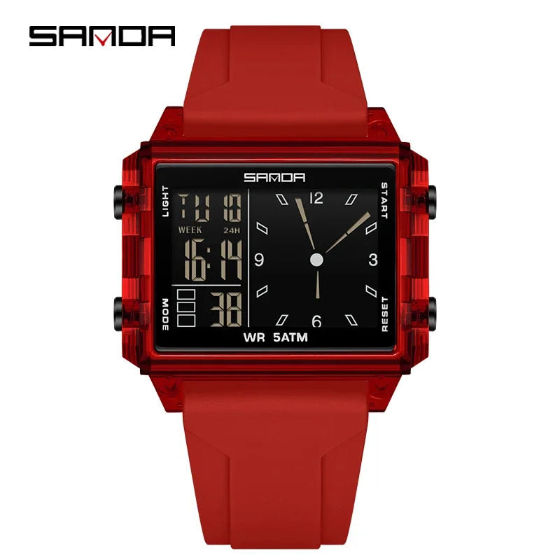 Reloj Digital SANDA Deportivo para Hombre Multifunción Luminoso